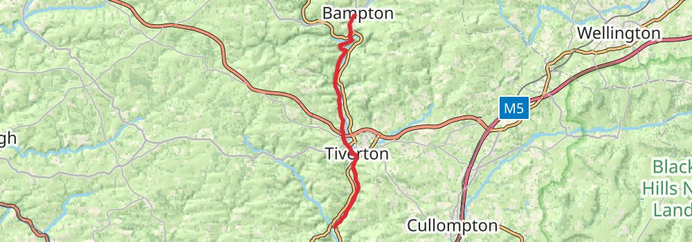 Exe Valley Way stage 3 Map