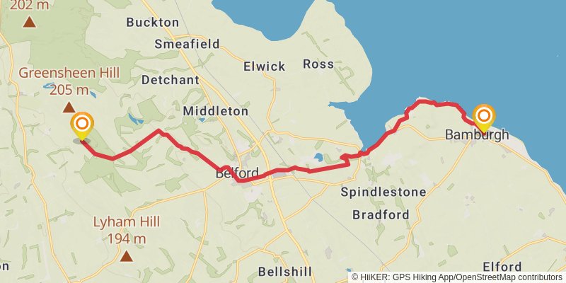 Reiver's Way stage 11 Map