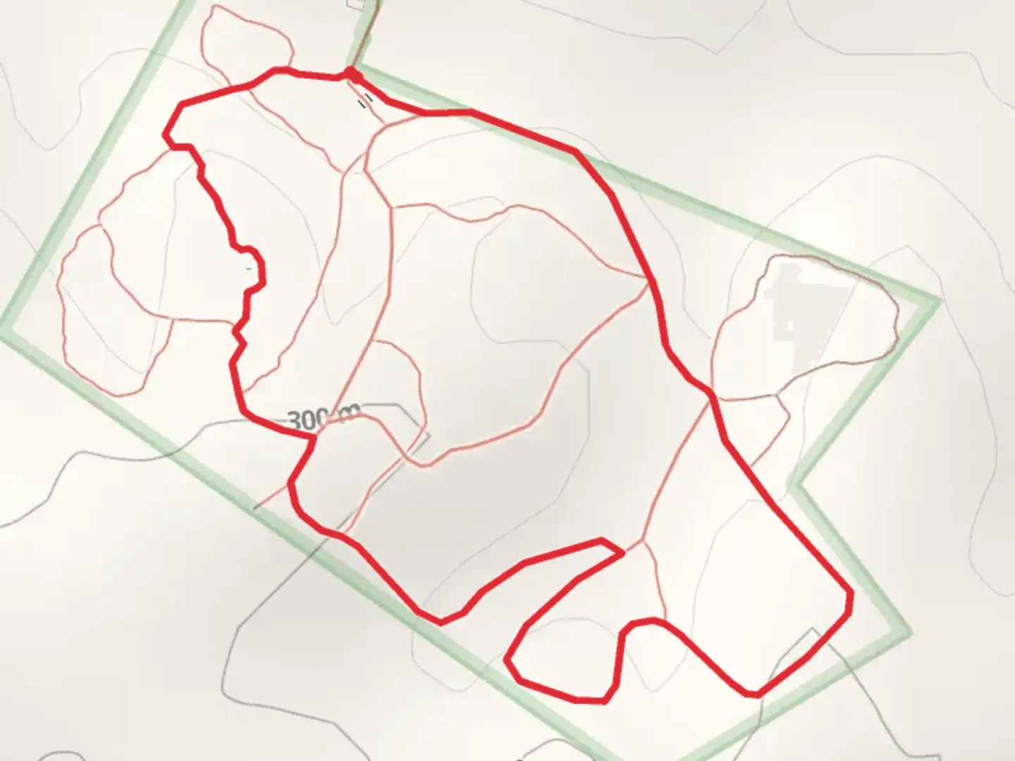 An image depicting the trail John Boggs Cemetery Loop and its surrounding area.