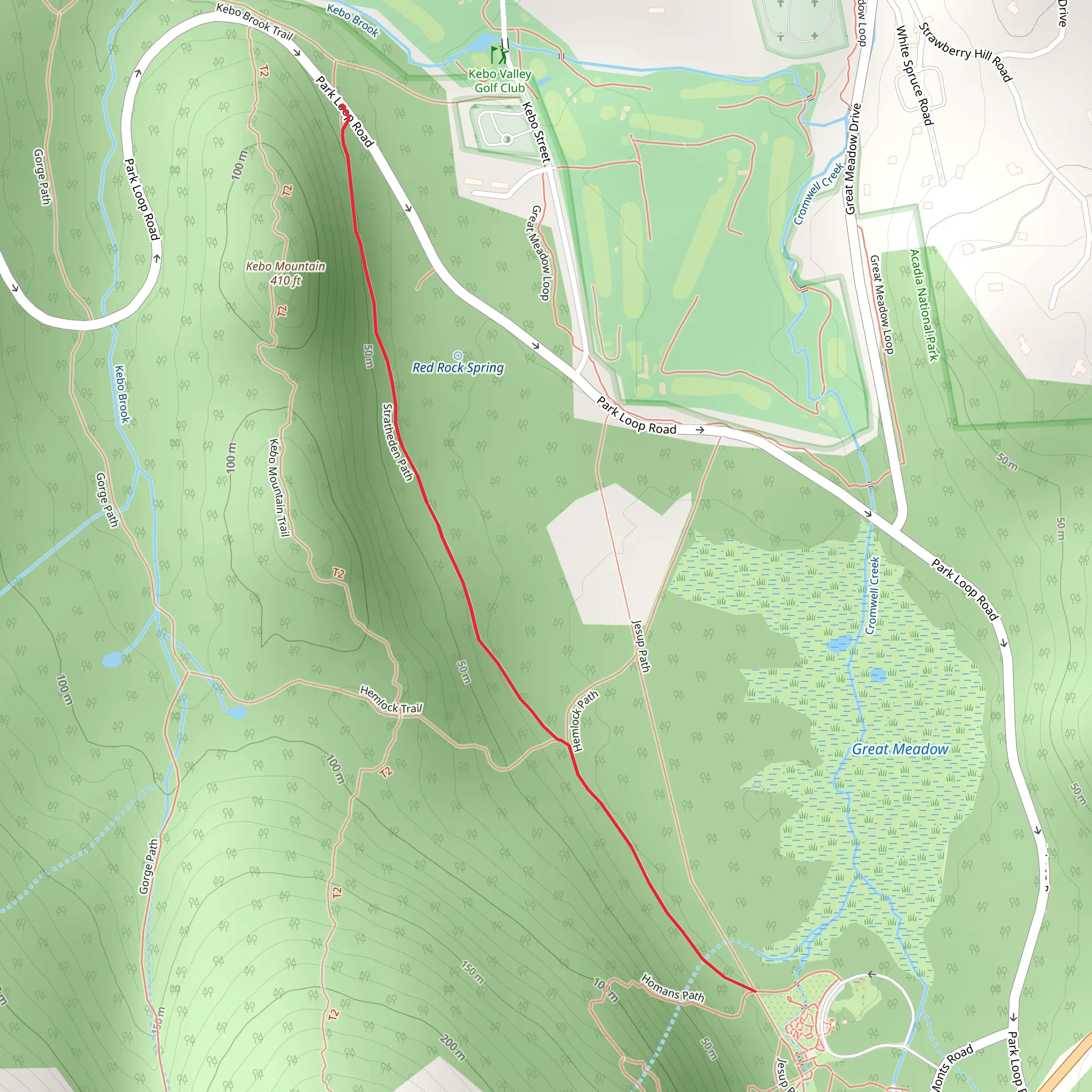 Wild Gardens of Acadia via Stratheden Path mobile static map