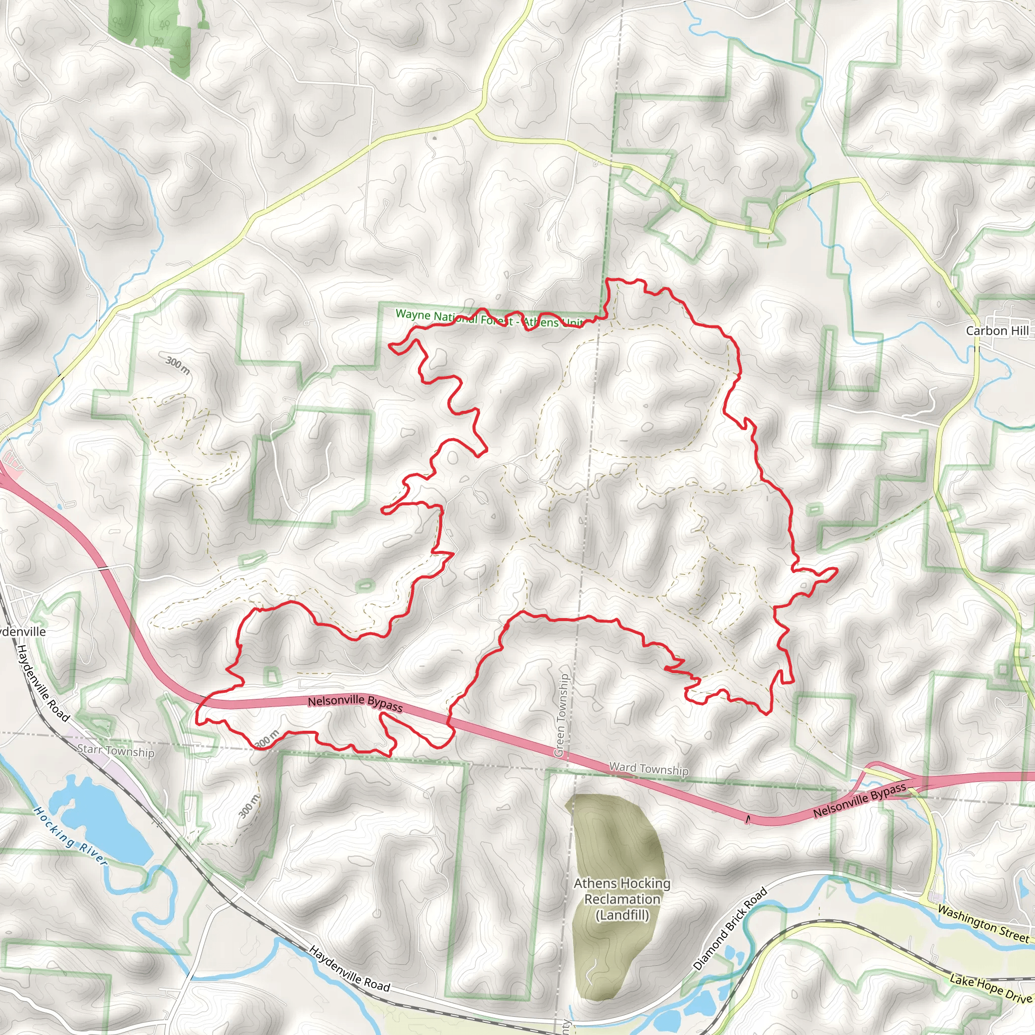 Dorr Run Loop Trail mobile static map