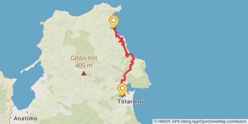 Gibbs Hill, Separation Point, and Coast Track Loop stage 2 Map