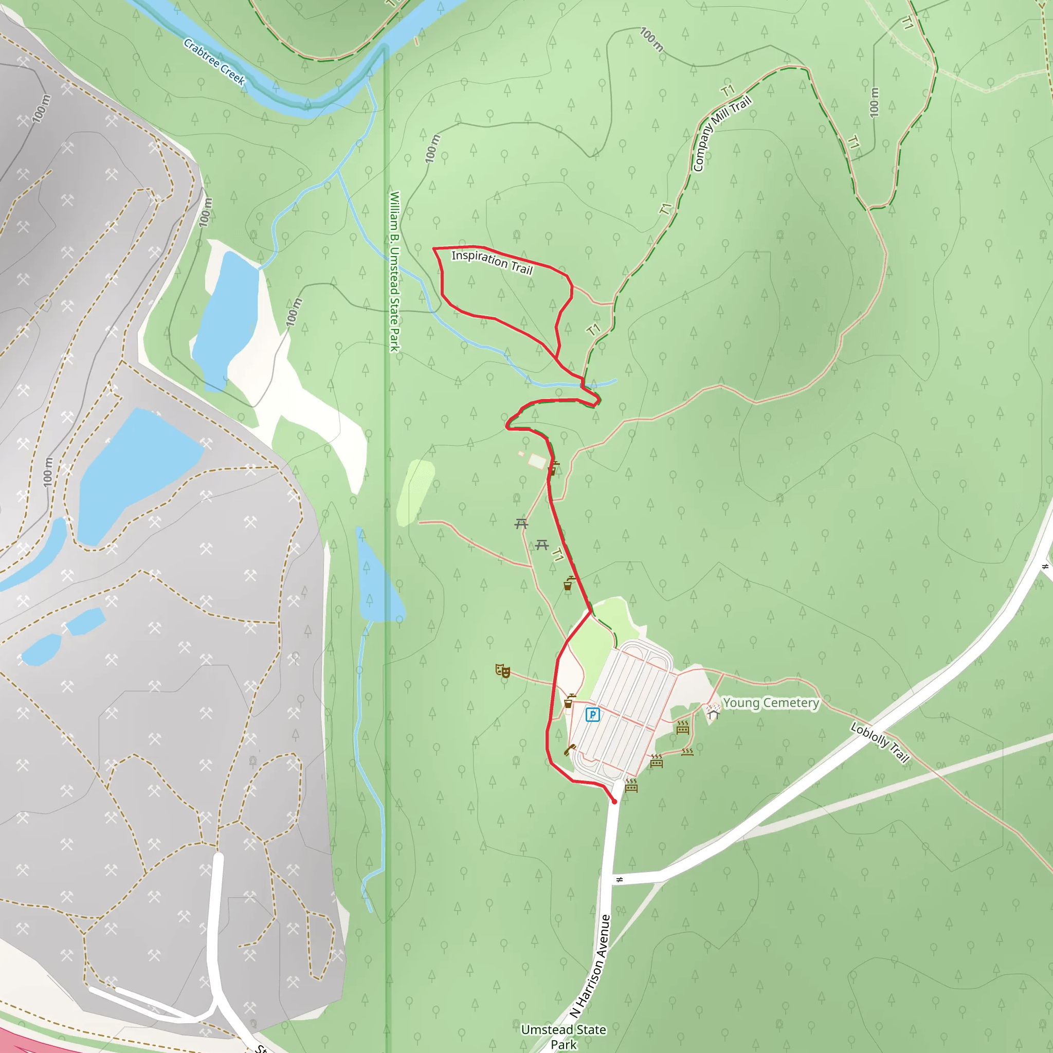 Company Mill Trail mobile static map