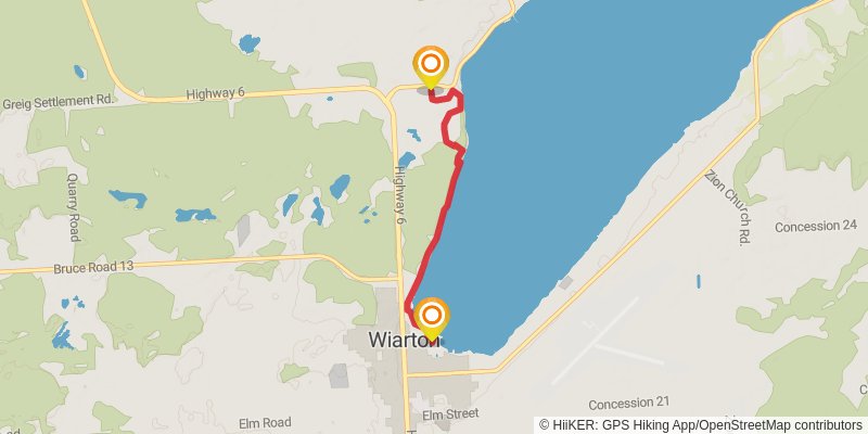 The Bruce Trail stage 39 Map