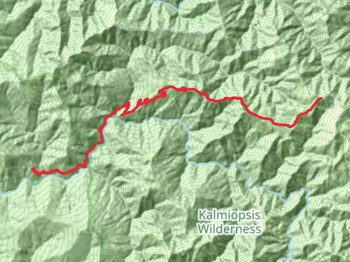An image depicting the trail Tincup Trail and its surrounding area.