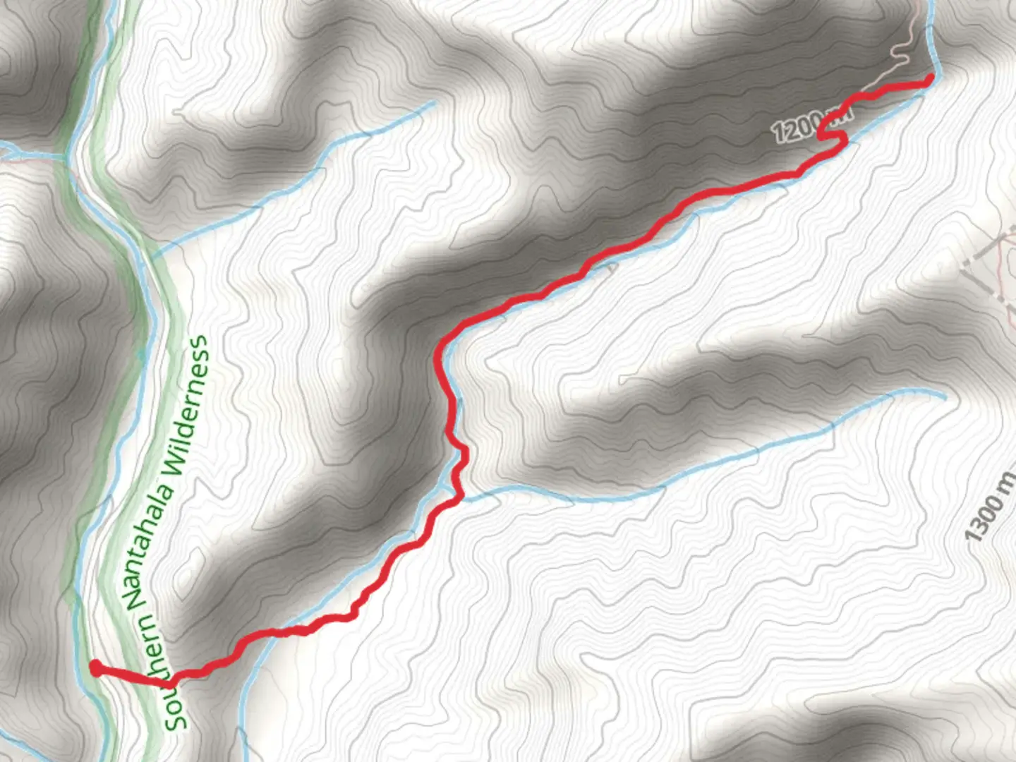 An image depicting the trail Beech Creek Trail and its surrounding area.