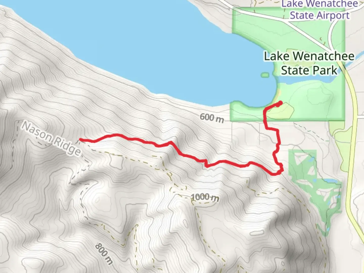An image depicting the trail Nason Ridge Trail via South Snowshoe Loop and its surrounding area.