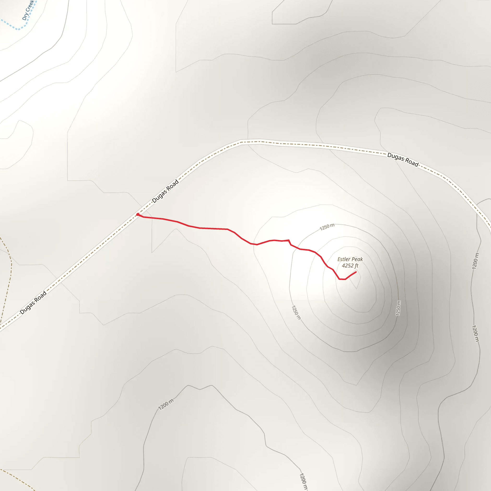 Estler Peak mobile static map