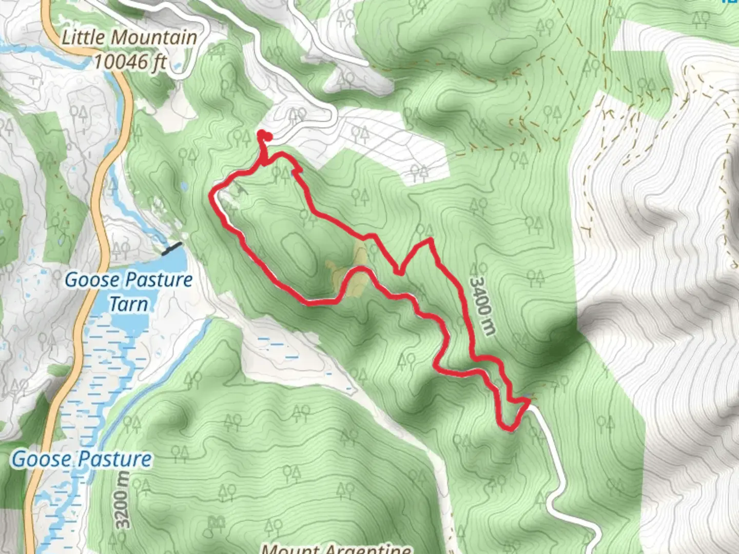 An image depicting the trail Bakers Tank Loop Trail and its surrounding area.