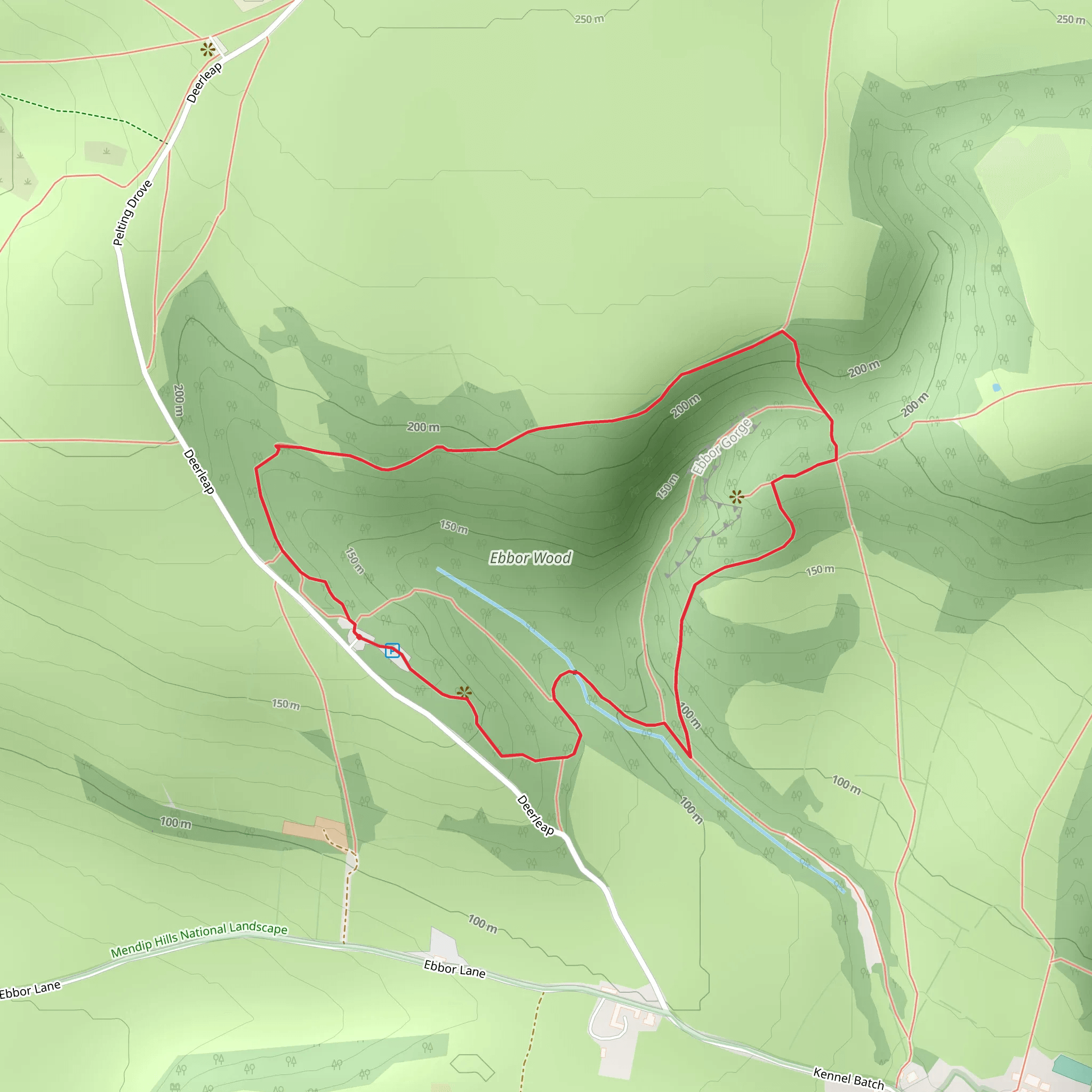 Ebbor Gorge mobile static map