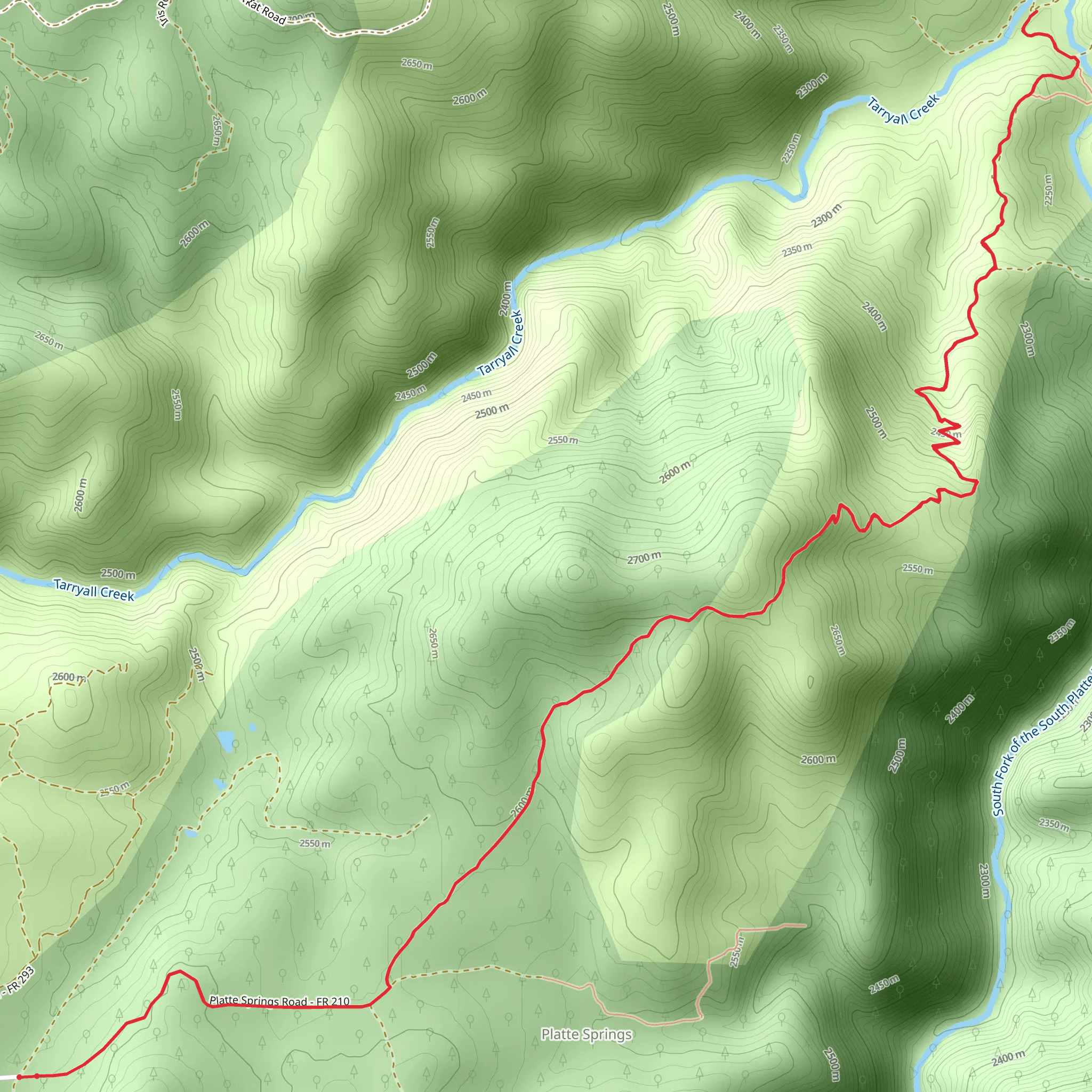 Longwater Trail mobile static map