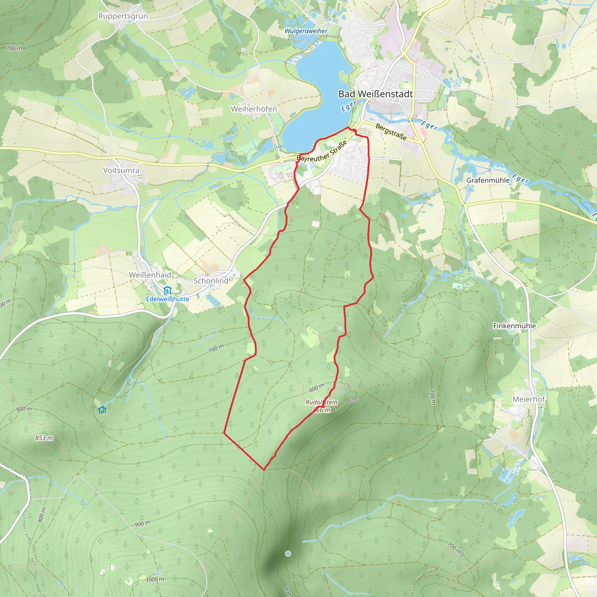Schoenlind-Rundolfstein and Seenweg mobile static map
