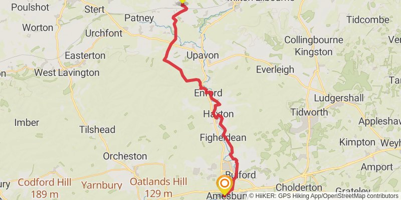 Great Stones Way stage 3 Map