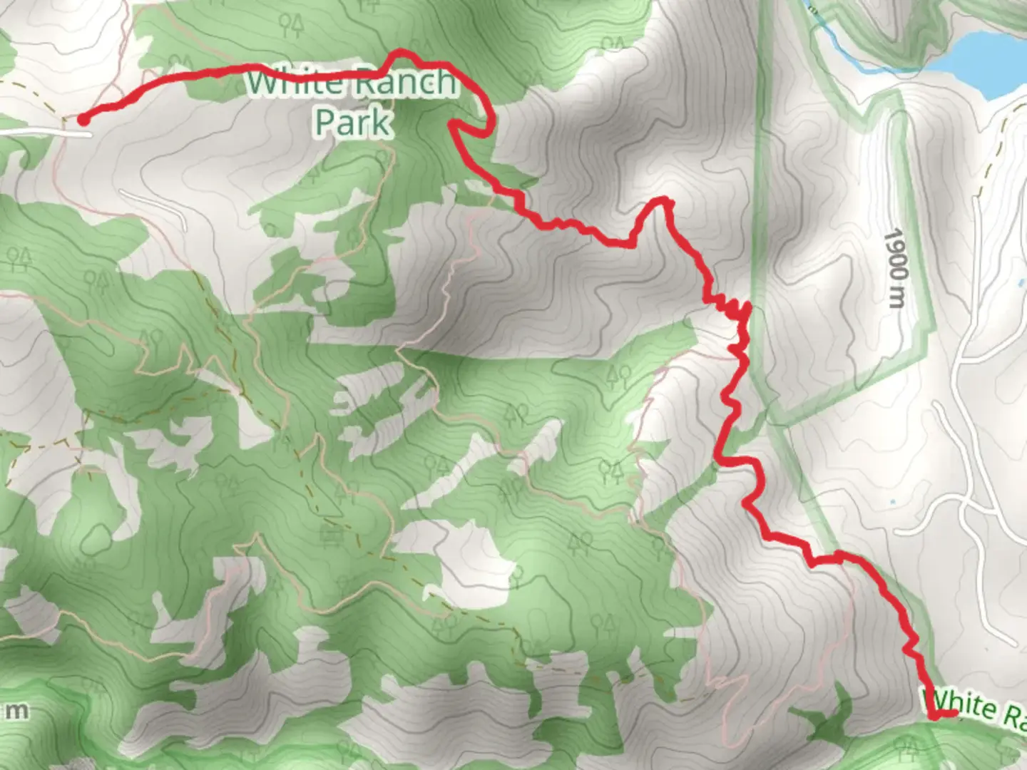 An image depicting the trail Upper Longhorn and Belcher Hill Trail and its surrounding area.