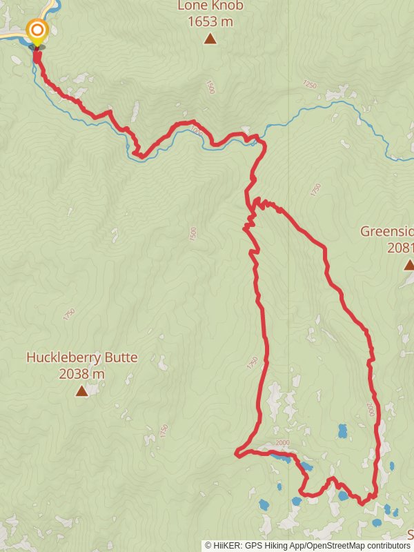 Boulder Creek Trail, Mud Lake and Lottie Lake Loop