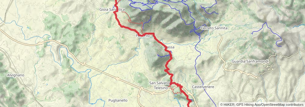 Via Francigena stage 135 Map