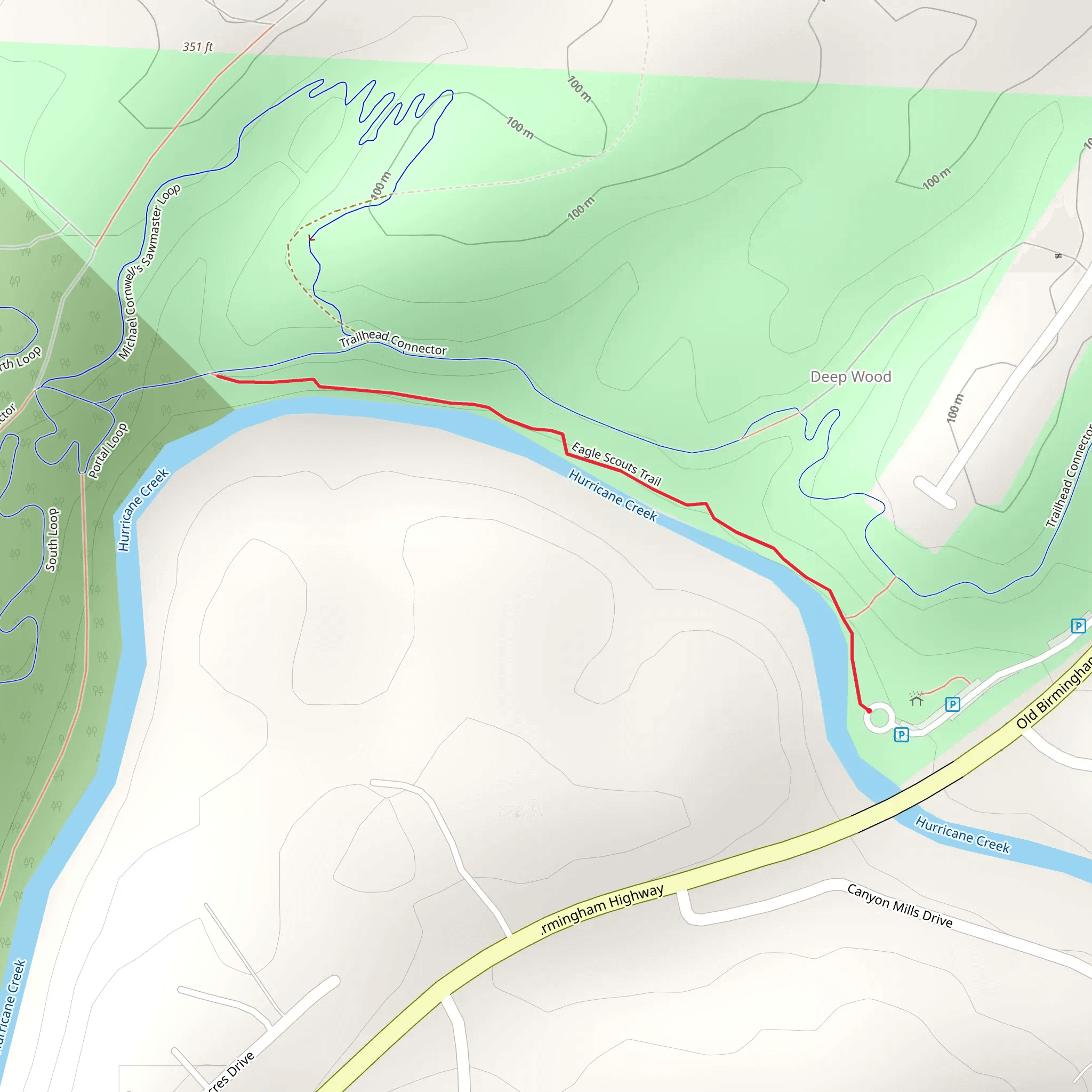 Eagle Scouts Trail mobile static map