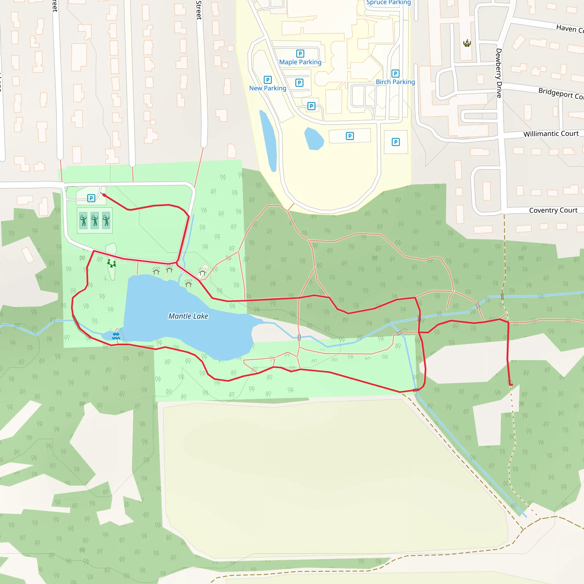 Mantle Lake Loop mobile static map