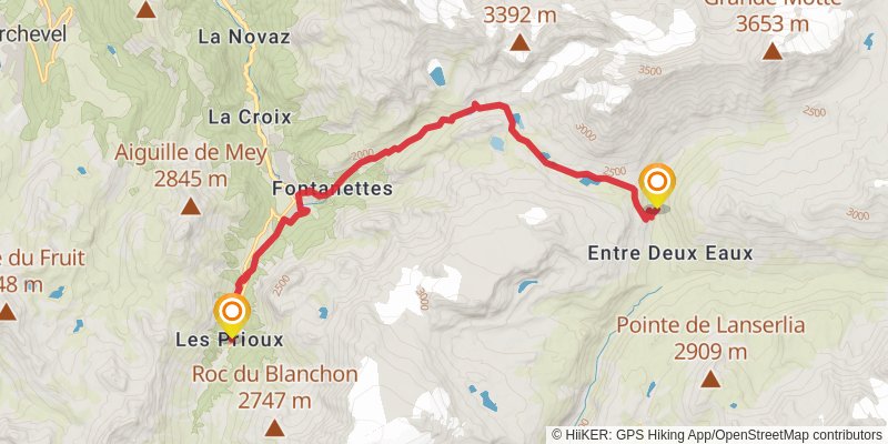 La Vanoise stage 2 Map