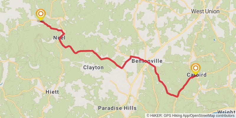 Buckeye Trail stage 45 Map