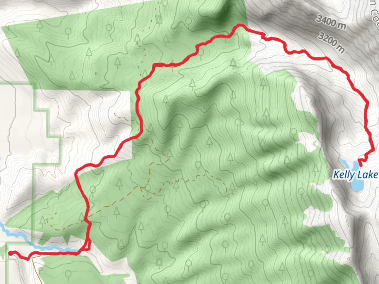 An image depicting the trail Kelly Lake Trail and its surrounding area.