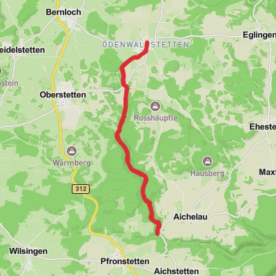Sternberg Tigerfeld Walk - Odenwaldstetten mobile static map