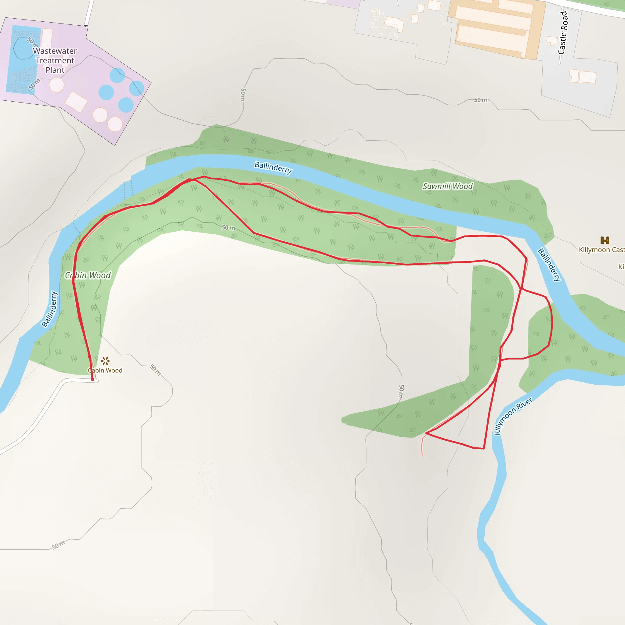 Cabin Wood mobile static map