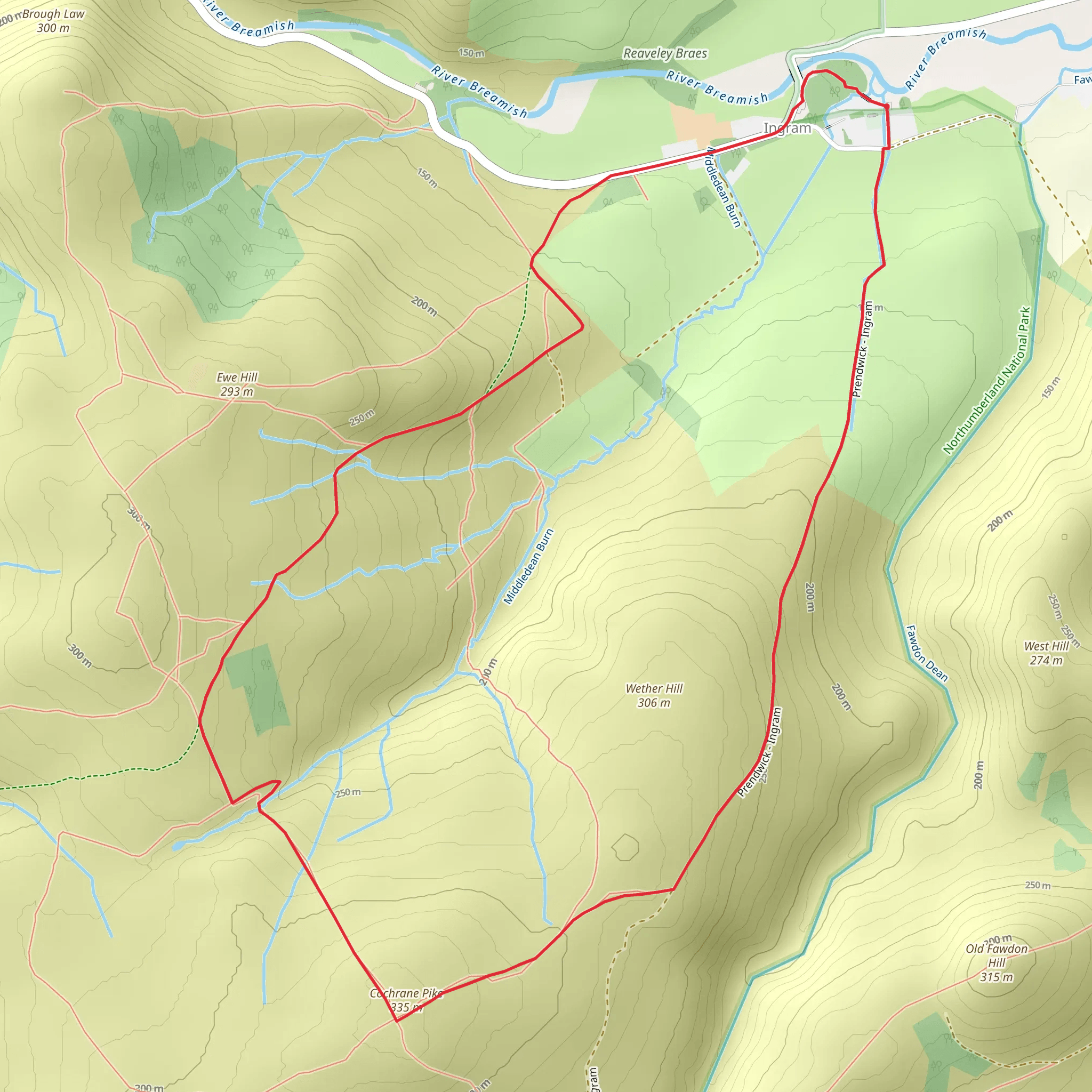Cochrane Pike Loop - Ingram mobile static map