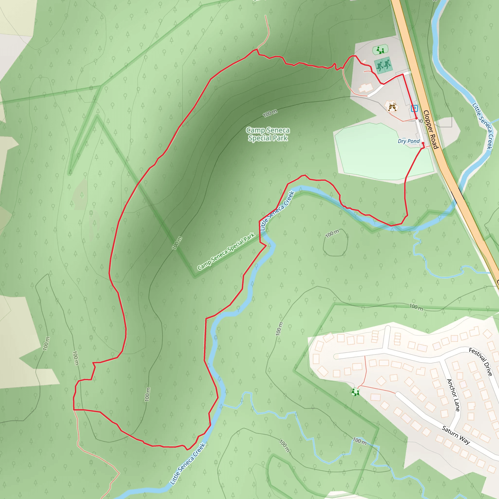 Little Seneca Creek Loop mobile static map