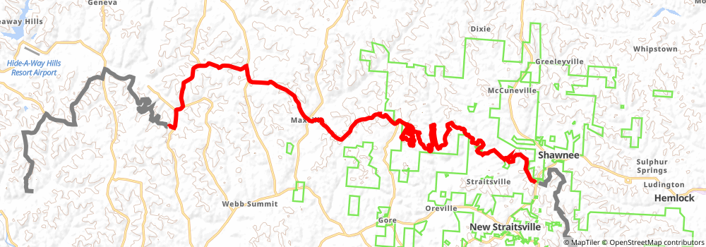 American Discovery Trail South Route stage 56 Map