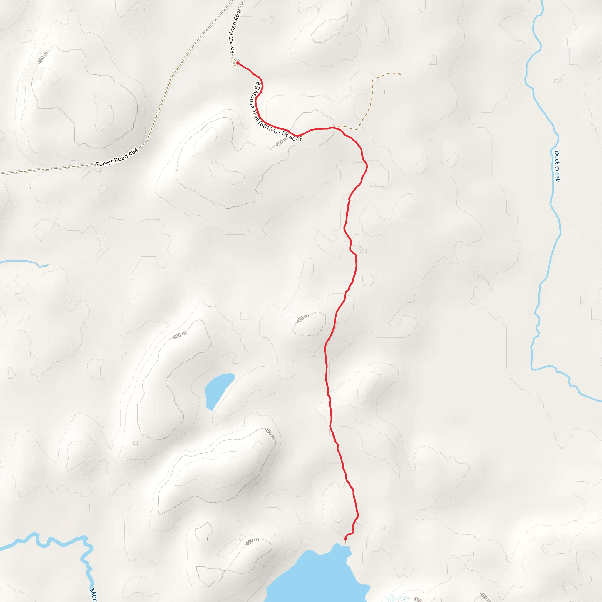 Big Moose Trail mobile static map