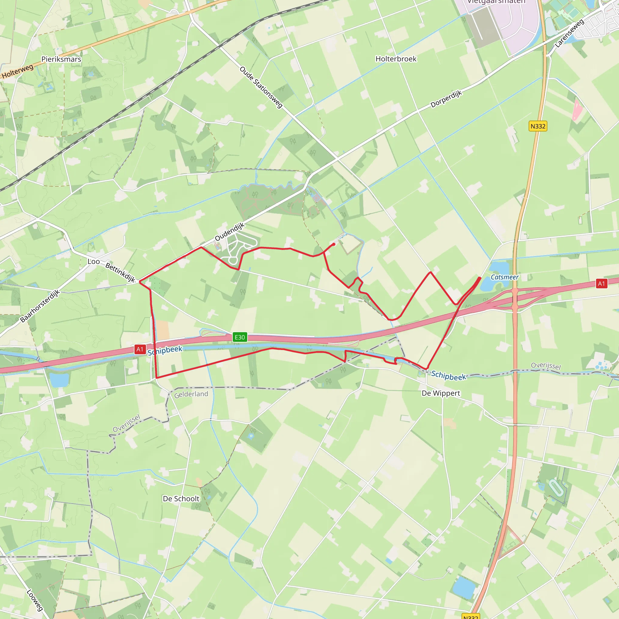 Bathmensche Veen Loop mobile static map