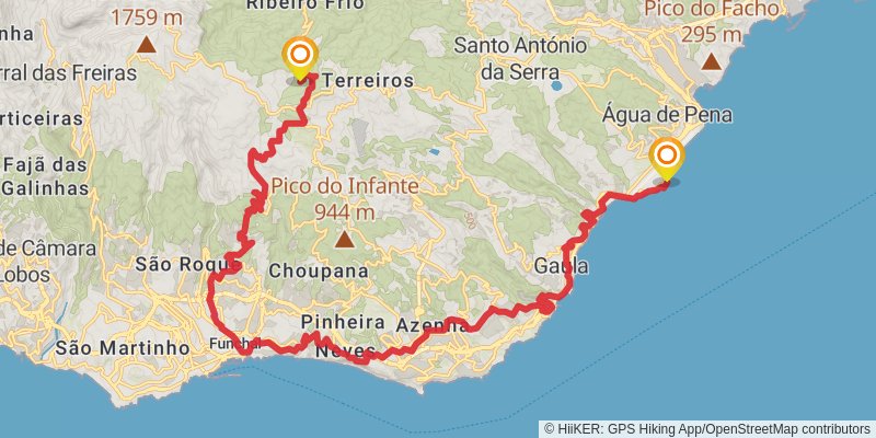 Rota Circula De Madeira stage 15 Map