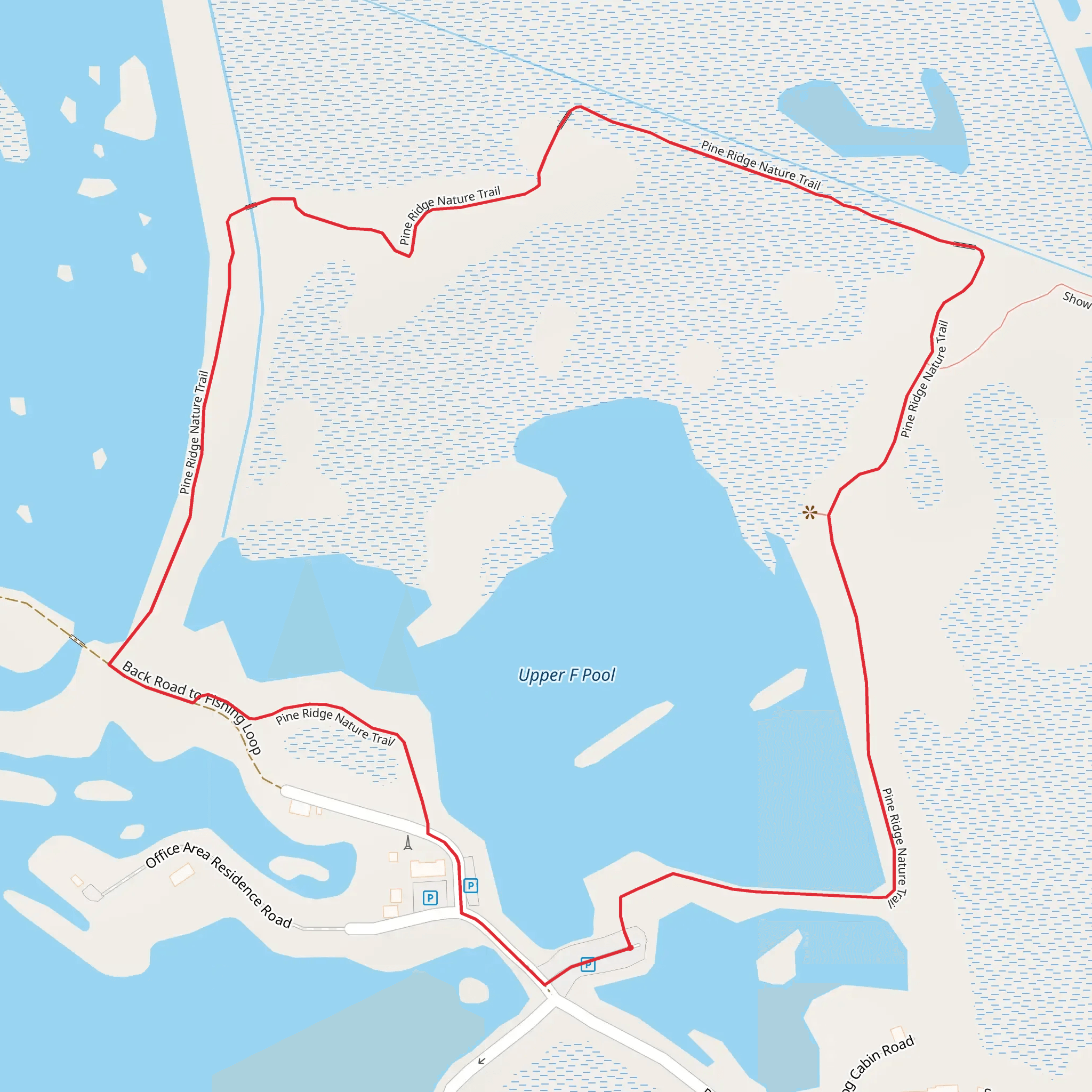 Pine Ridge Nature Trail Loop mobile static map