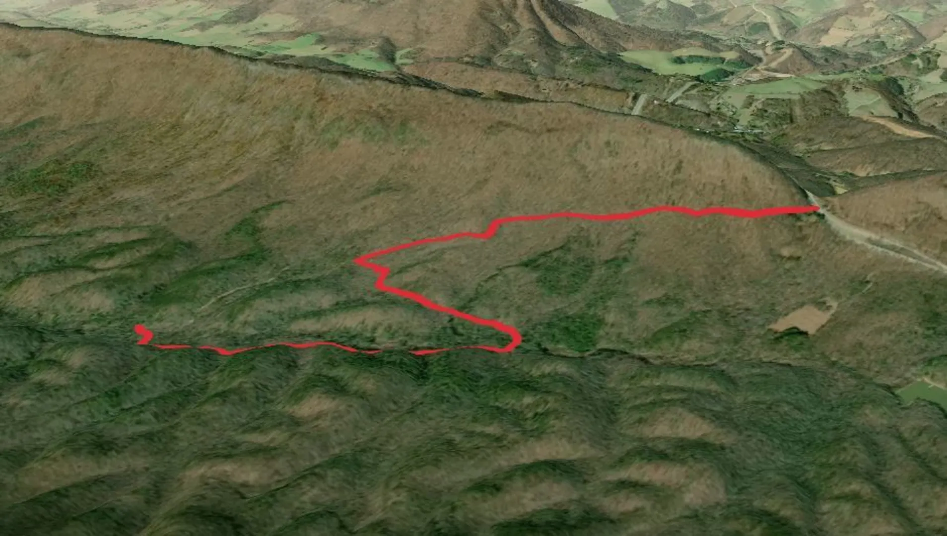An image depicting the trail May Apple Trail via Poverty Creek Trail and its surrounding area.