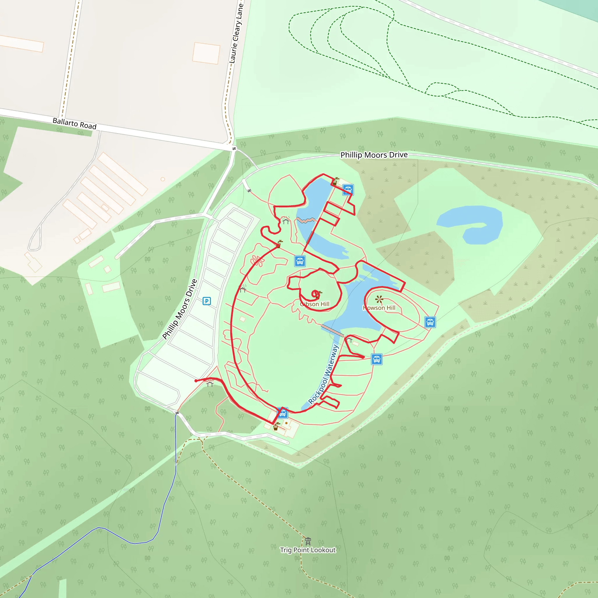 Cranbourne Gardens Walk mobile static map