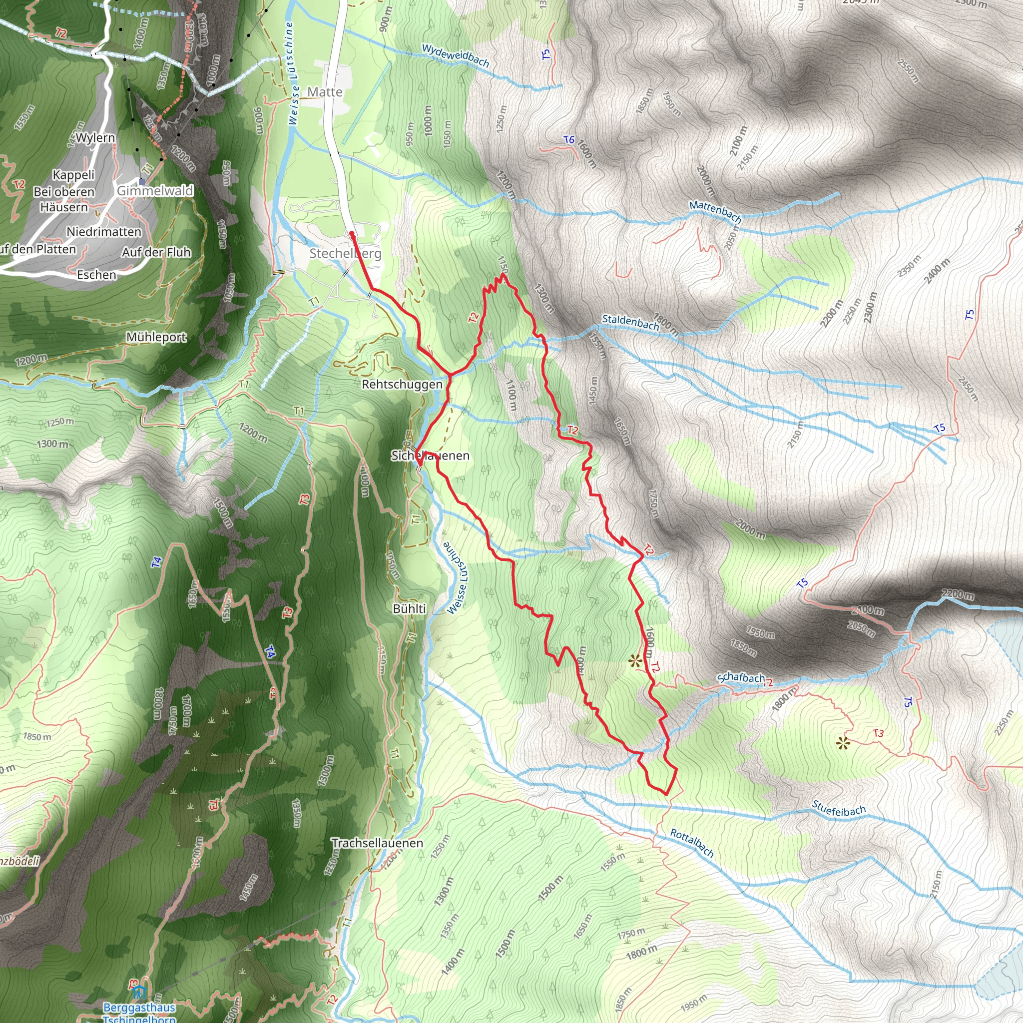 Stufenstein Loop mobile static map