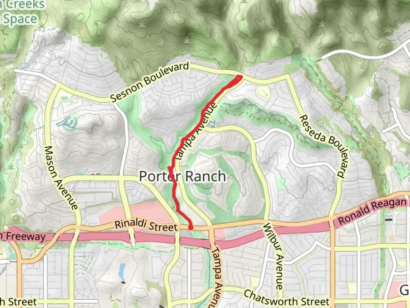 An image depicting the trail Limekiln Canyon Trail - North and its surrounding area.