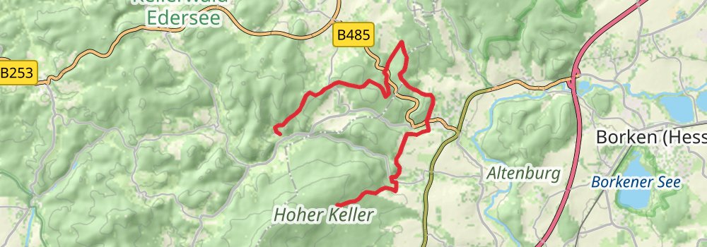 Kellerwaldsteig stage 6 Map