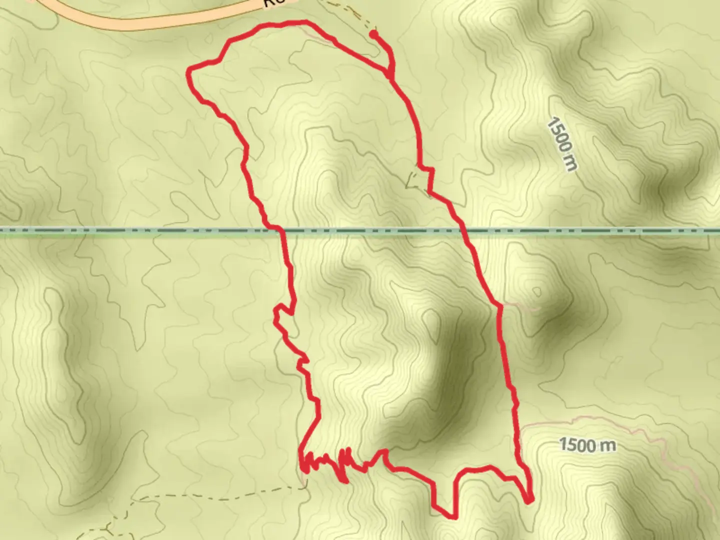 An image depicting the trail Anthony Gap Cave and Northern Pass Loop and its surrounding area.