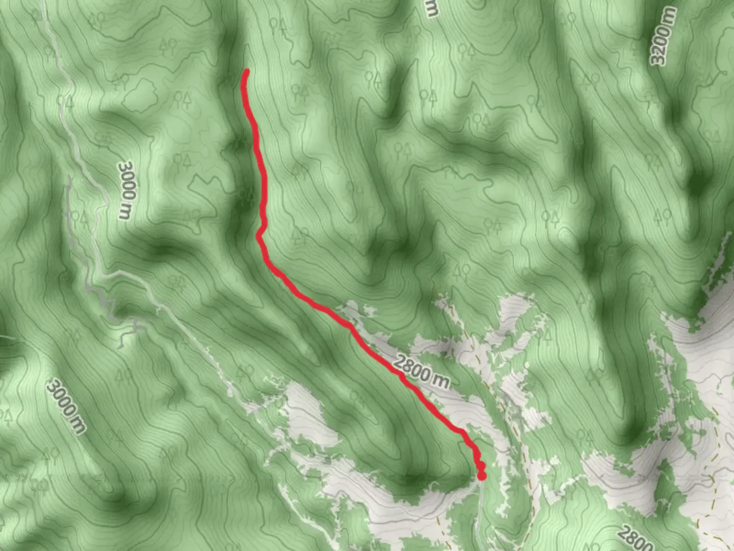 An image depicting the trail Middle Alder Creek Trail Out and Back and its surrounding area.