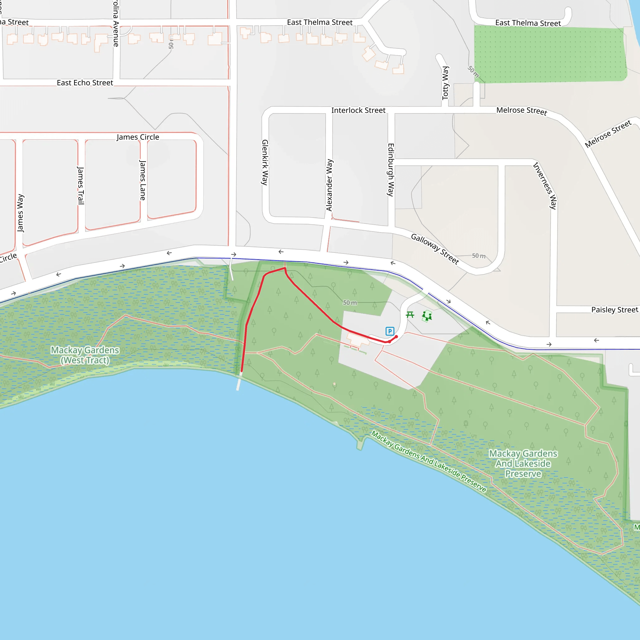 Mackay Boulevard mobile static map