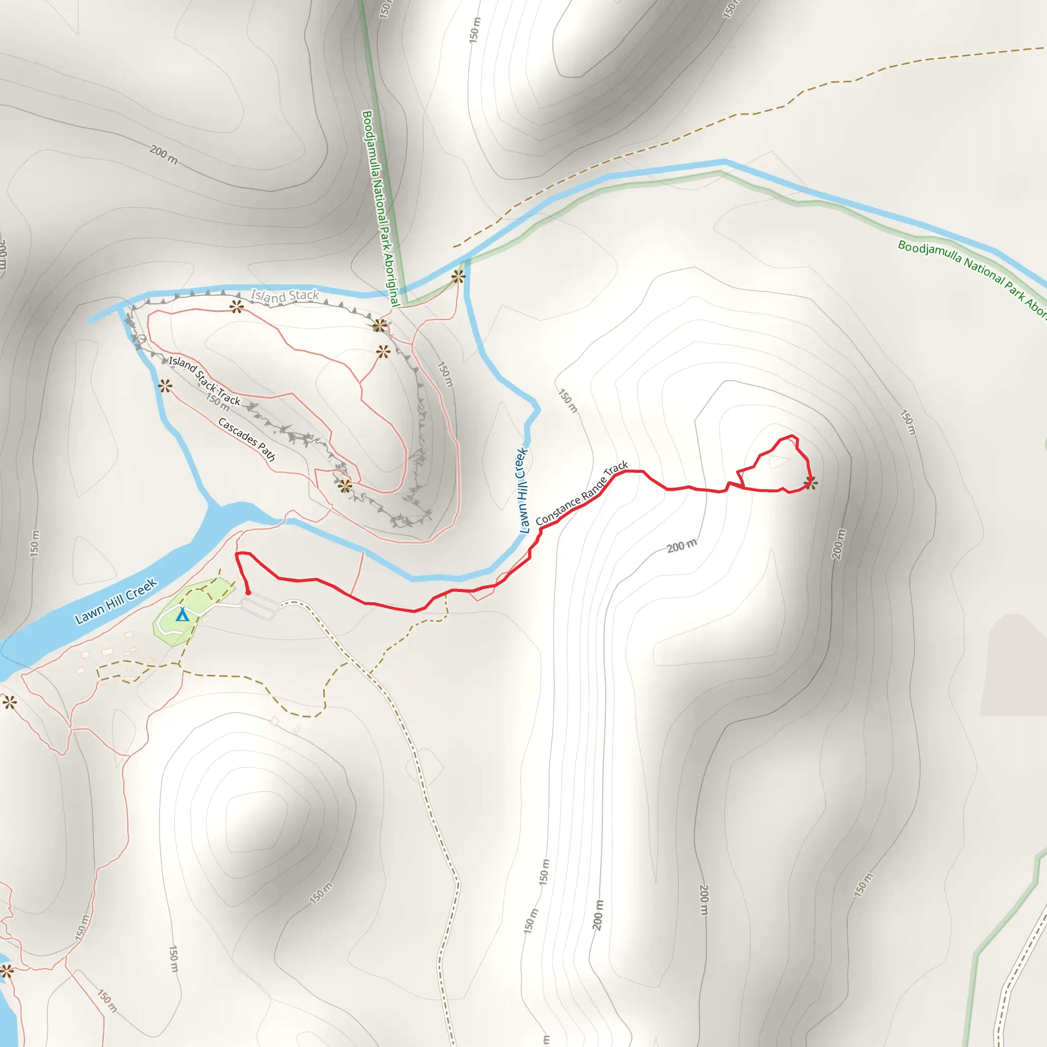 Constance Range Track mobile static map