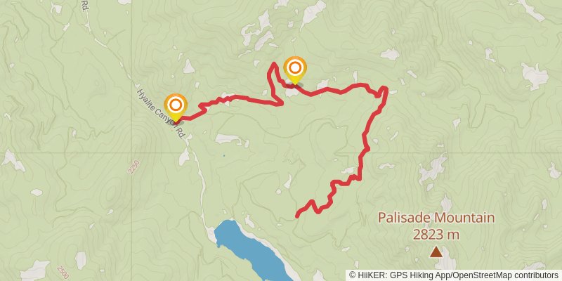 Upper Wildhorse Lick Trail stage 2 Map