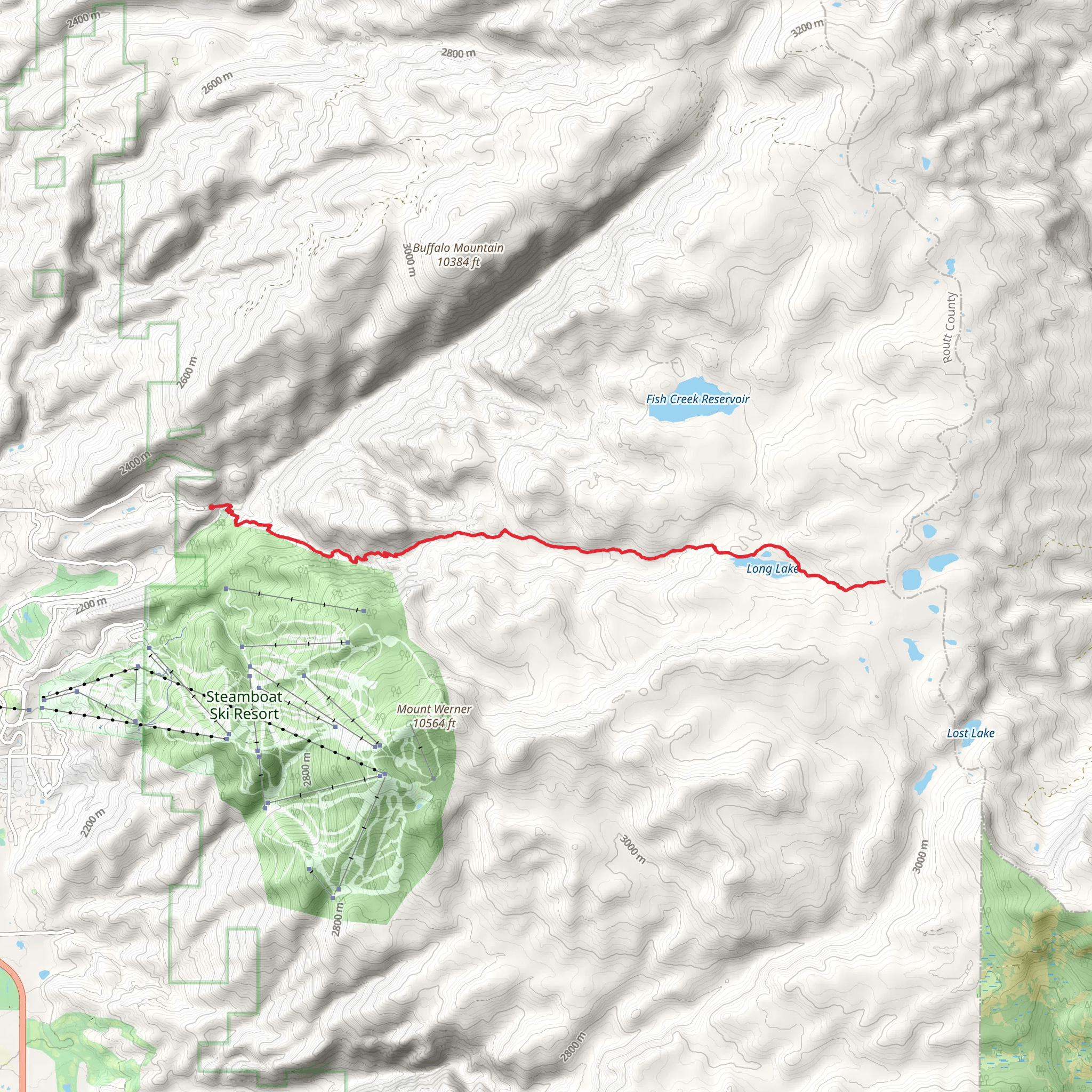 Fish Creek Trail mobile static map