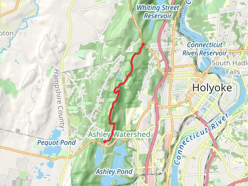 NET New England Trail from Apremont Highway to Easthampton Road