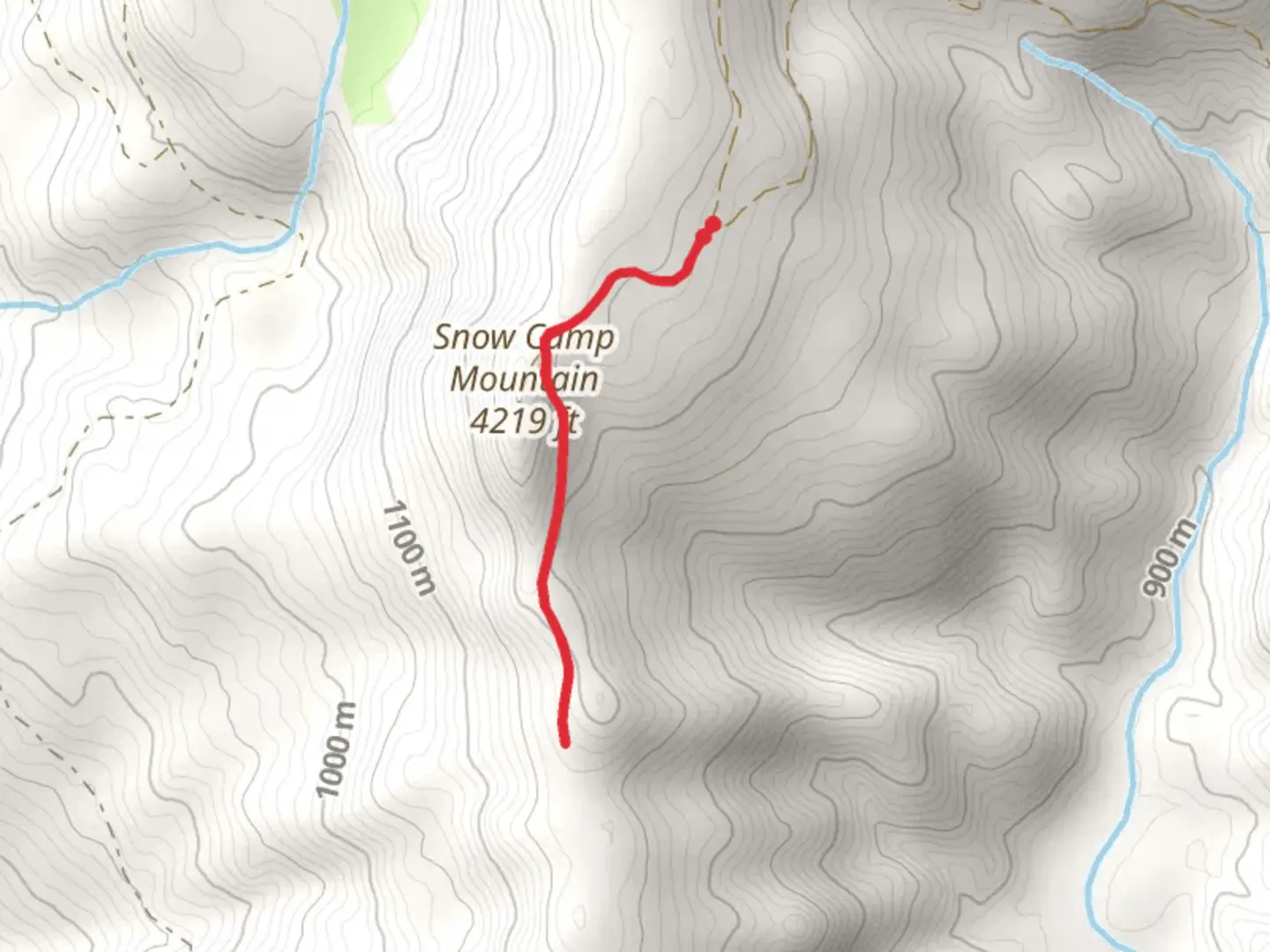An image depicting the trail Snow Camp Lookout Trail and its surrounding area.