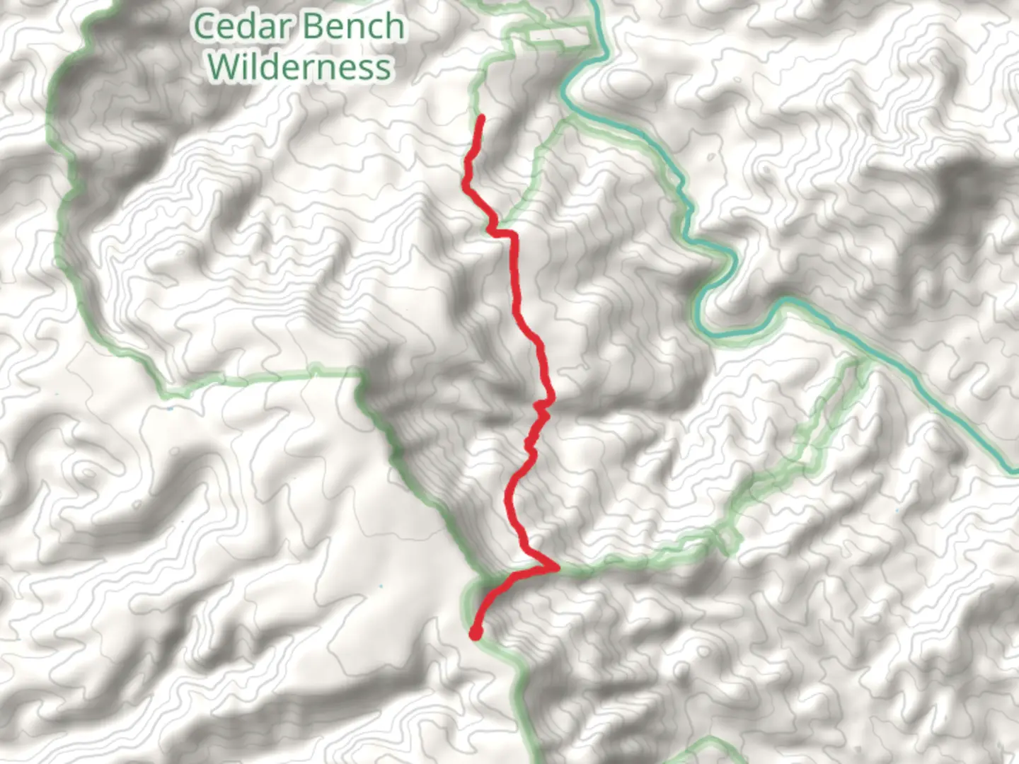 An image depicting the trail Cold Water Springs Trail and its surrounding area.