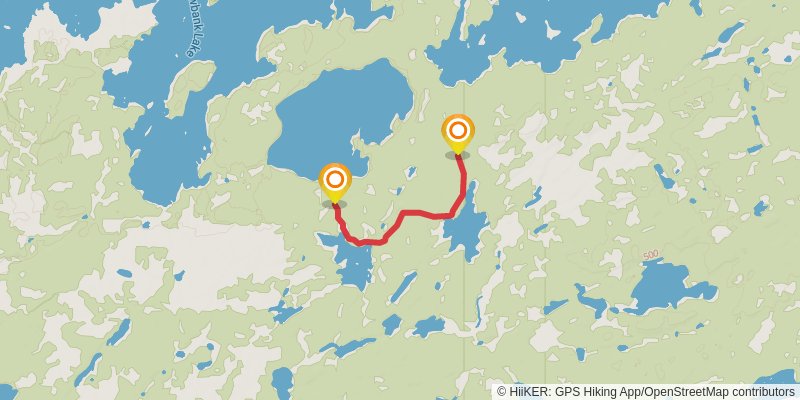 Kekekabic Trail alt 1 Map