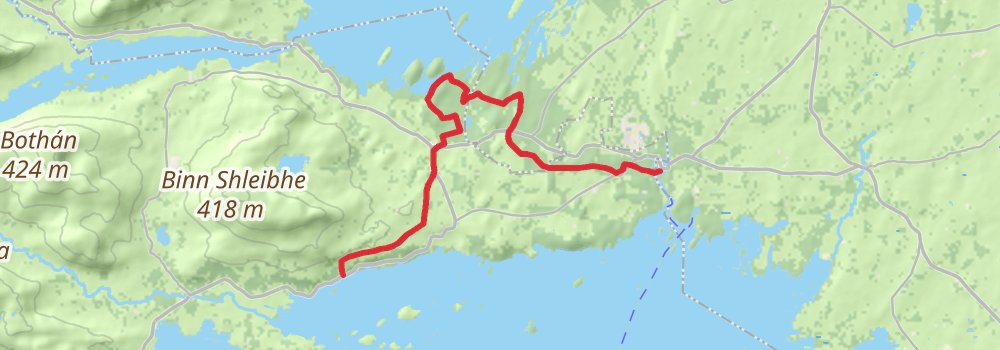 Connemara and the West of Ireland 8-Day Moderate Tour (Hillwalk Tours) alt 2 Map